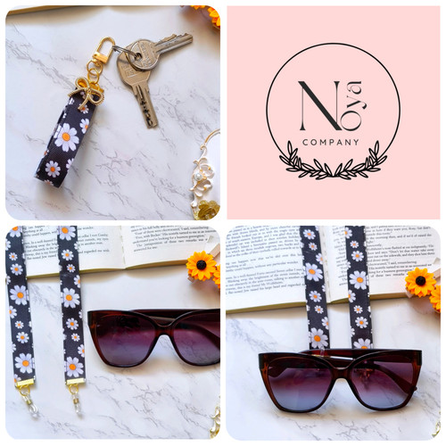 ست فانتزی بند عینک و جاسوییچی و جاکلیدی زنانه و دخترانه مناسب هدیه دادن.