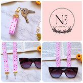 ست فانتزی بند عینک و جاسوییچی و جاکلیدی زنانه و دخترانه مناسب هدیه دادن.