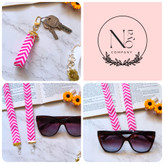 ست فانتزی بند عینک و جاسوییچی و جاکلیدی زنانه و دخترانه مناسب هدیه دادن.