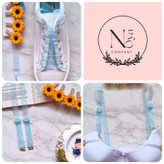 ست فانتزی بند کفش و بند سوتین زنانه و دخترانه مناسب هدیه دادن.