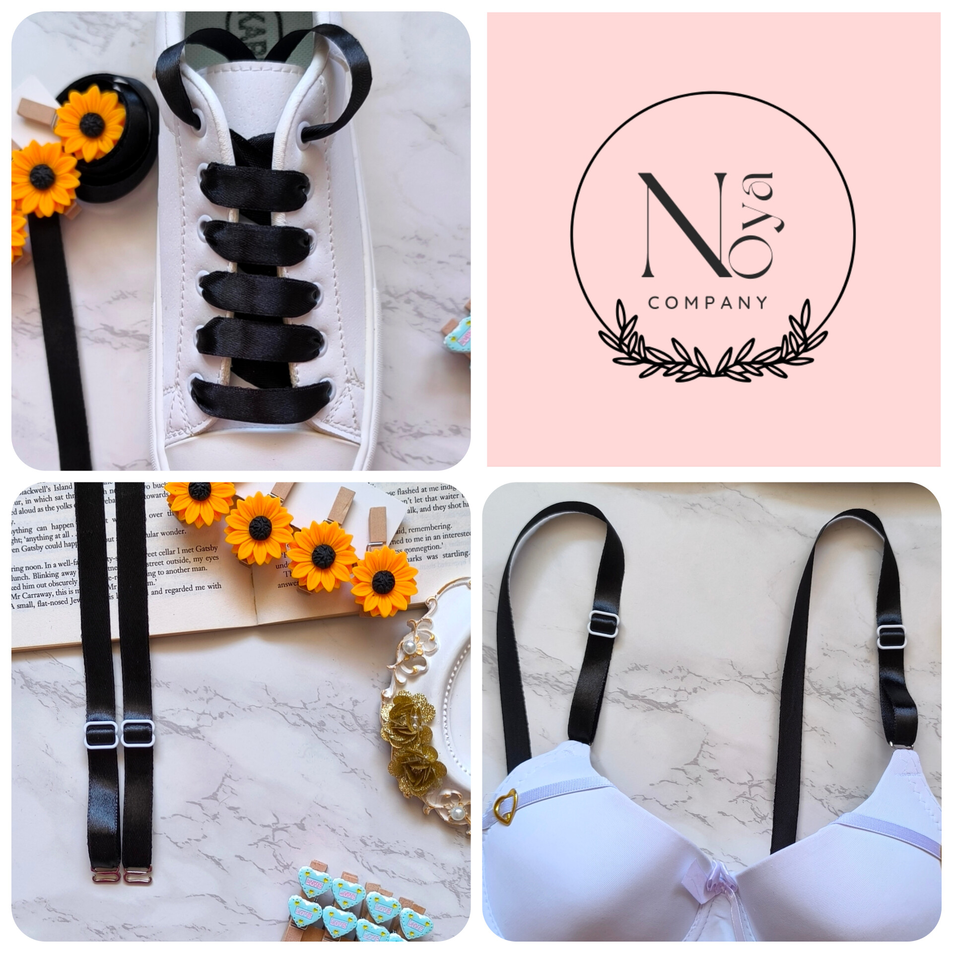 ست فانتزی بند کفش و بند سوتین زنانه و دخترانه مناسب هدیه دادن ..