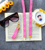 ست فانتزی بند عینک و جاسوییچی و جاکلیدی زنانه و دخترانه مناسب هدیه دادن .