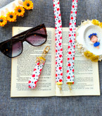 ست فانتزی بند عینک و جاسوییچی و جاکلیدی زنانه و دخترانه مناسب هدیه دادن .