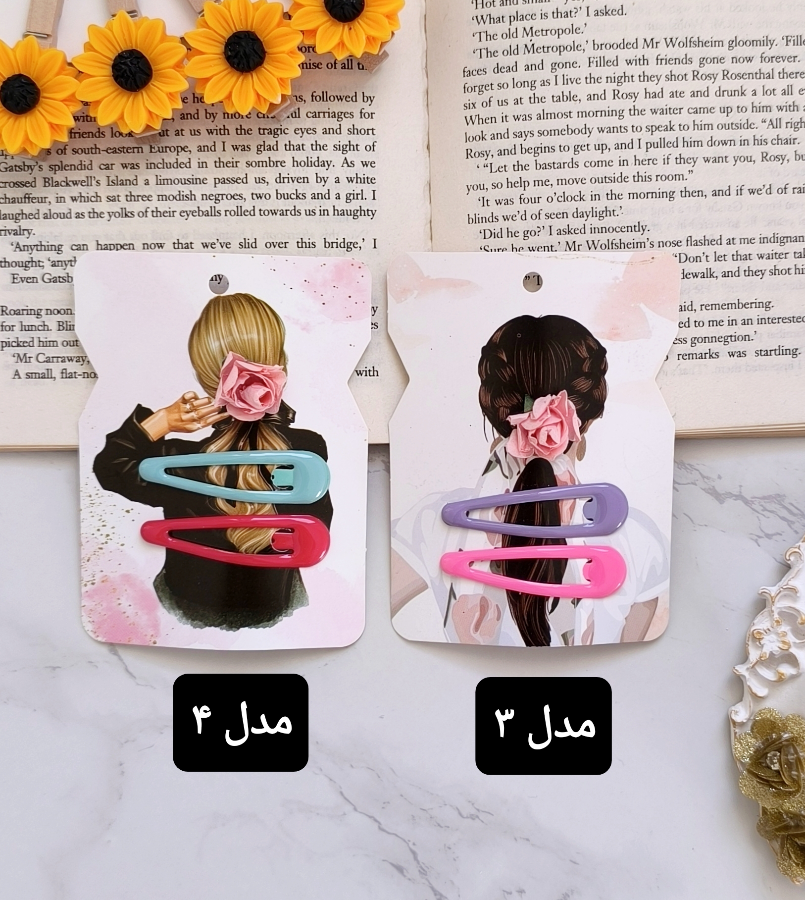 سنجاق سر تق تقی فانتزی و جذاب زنانه و دخترانه مناسب هدیه دادن..