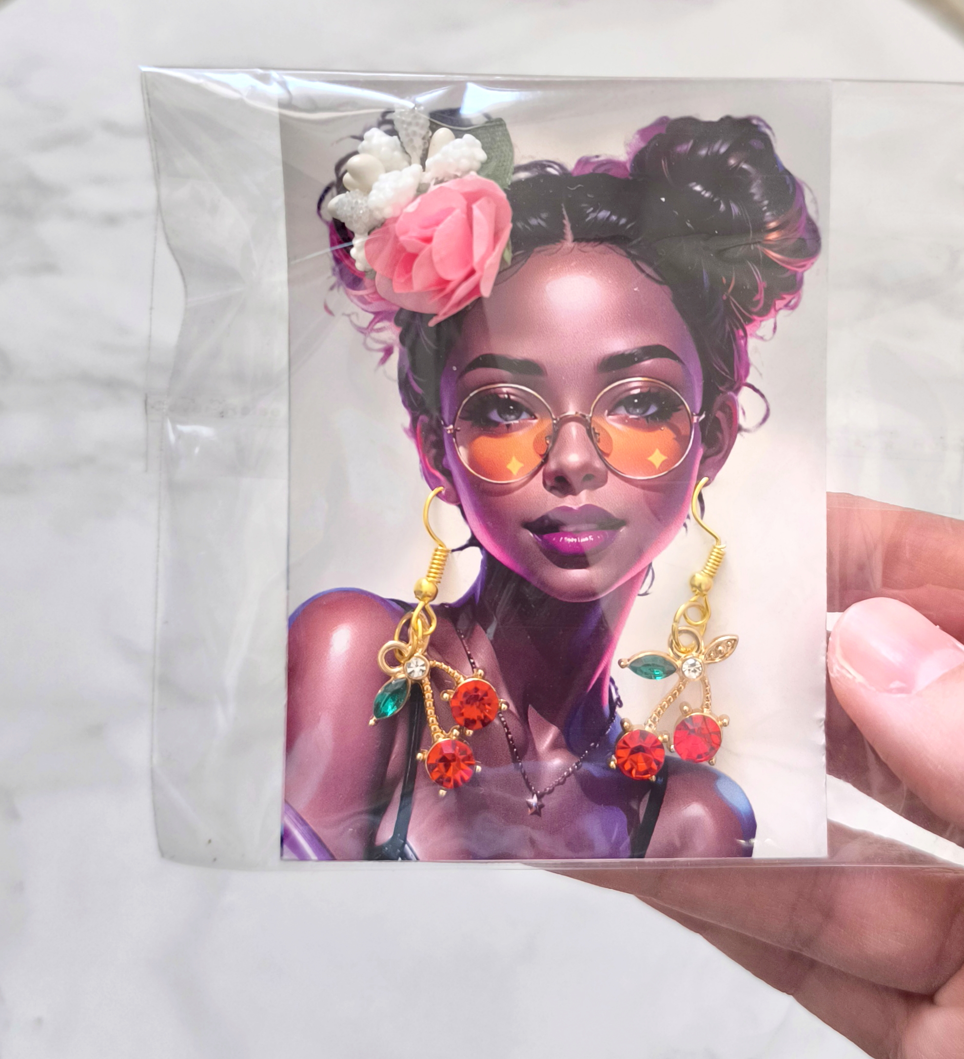 گوشواره فانتزی و جذاب زنانه و دخترانه  مناسب هدیه دادن