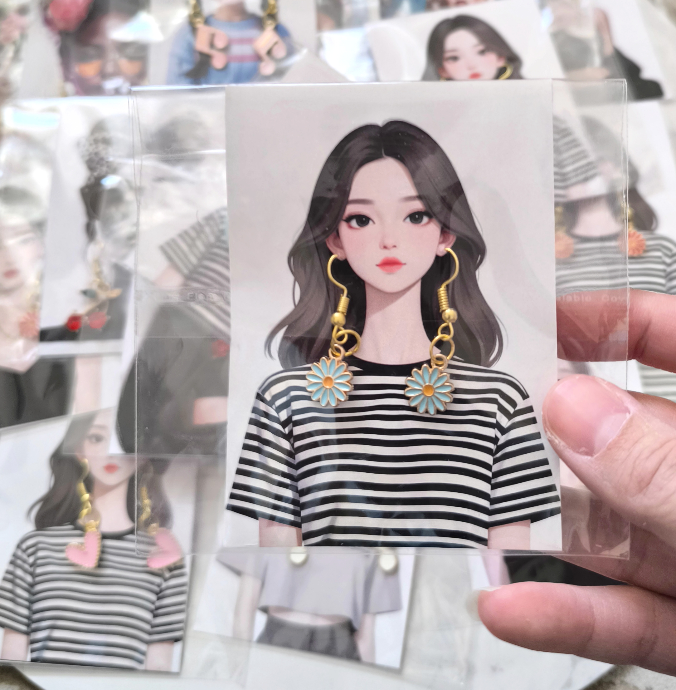 گوشواره فانتزی و جذاب زنانه و دخترانه مناسب هدیه دادن...