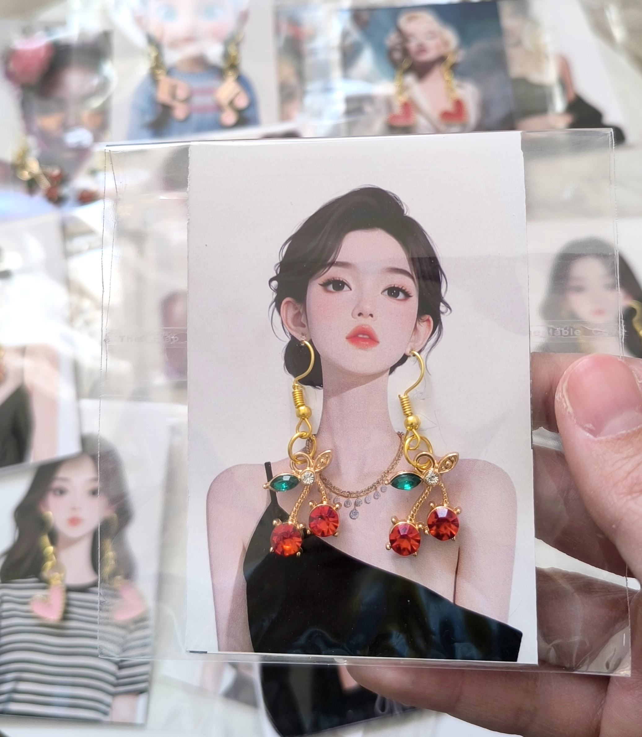 گوشواره فانتزی و جذاب زنانه و دخترانه مناسب هدیه دادن ..