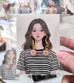 گوشواره فانتزی و جذاب زنانه و دخترانه مناسب هدیه دادن ....